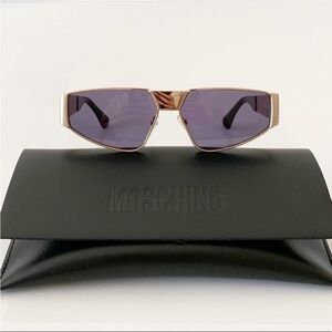 Moschino Gold Sunglasses with Black Case